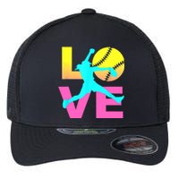 Softball Sport Love Hobby Flexfit Unipanel Trucker Cap