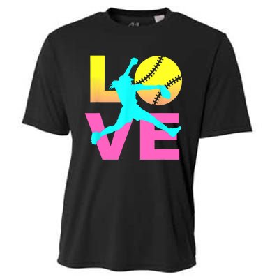 Softball Sport Love Hobby Cooling Performance Crew T-Shirt