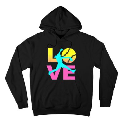 Softball Sport Love Hobby Hoodie