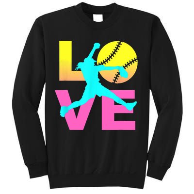 Softball Sport Love Hobby Sweatshirt
