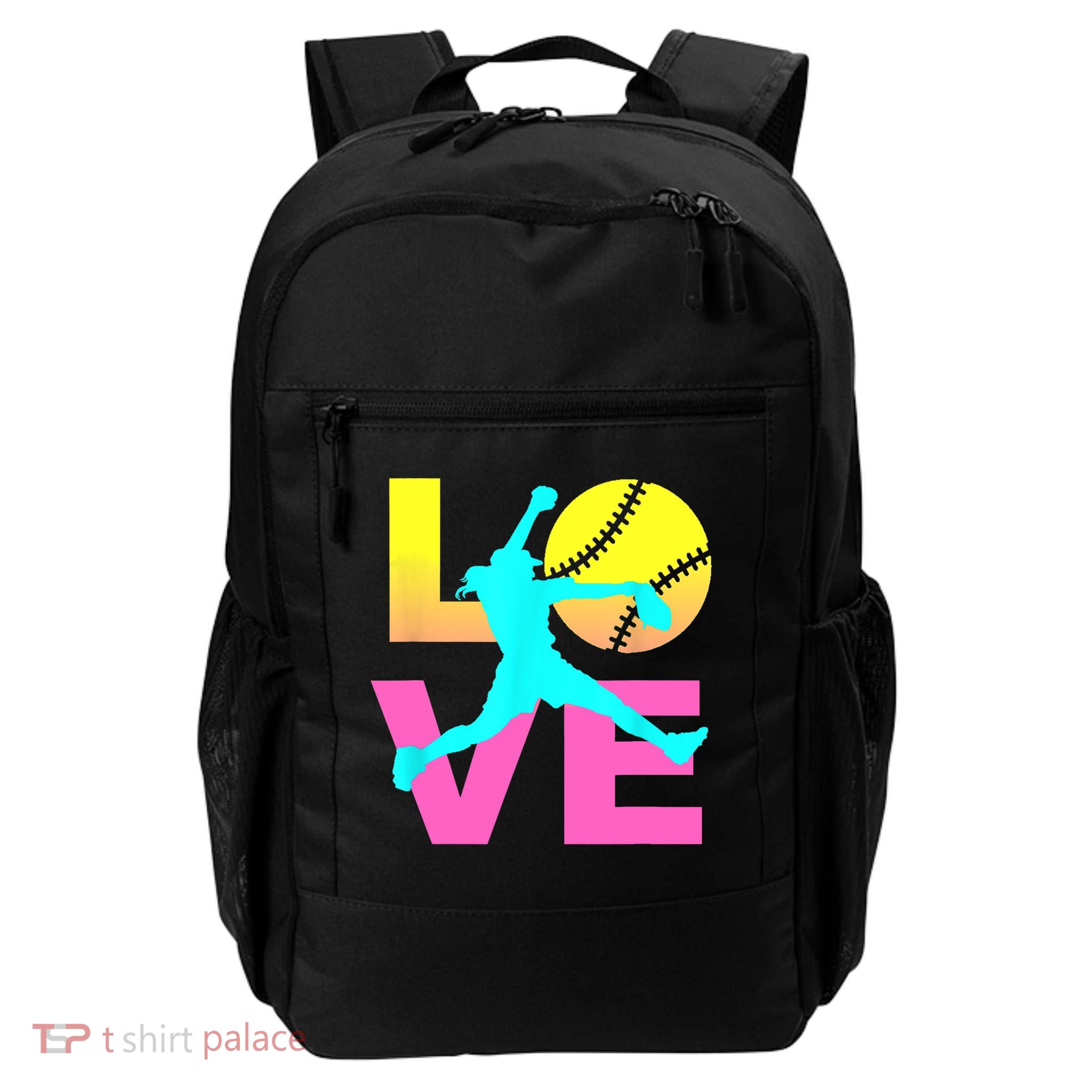 Softball Sport Love Hobby Backpack