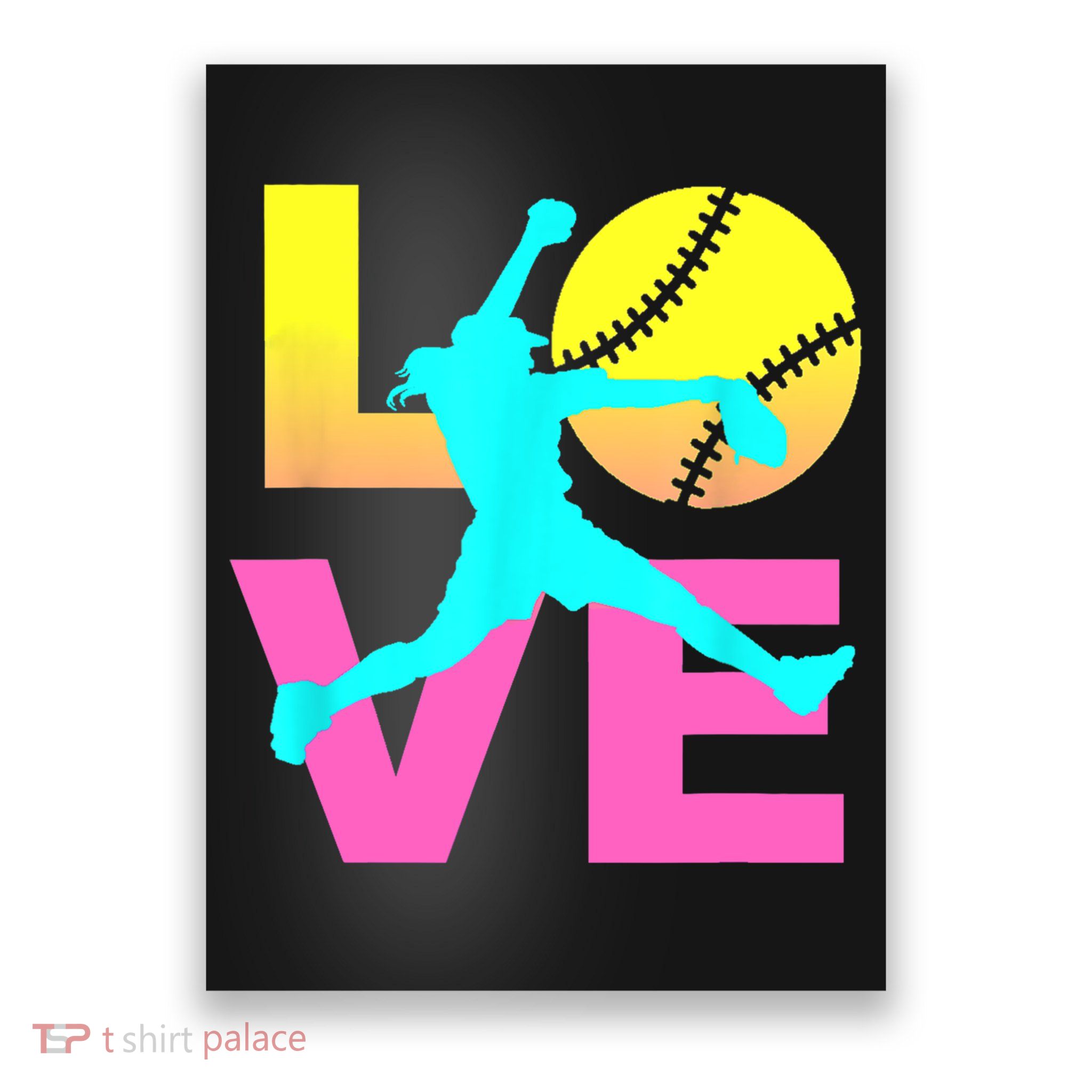 Softball Sport Love Hobby Poster