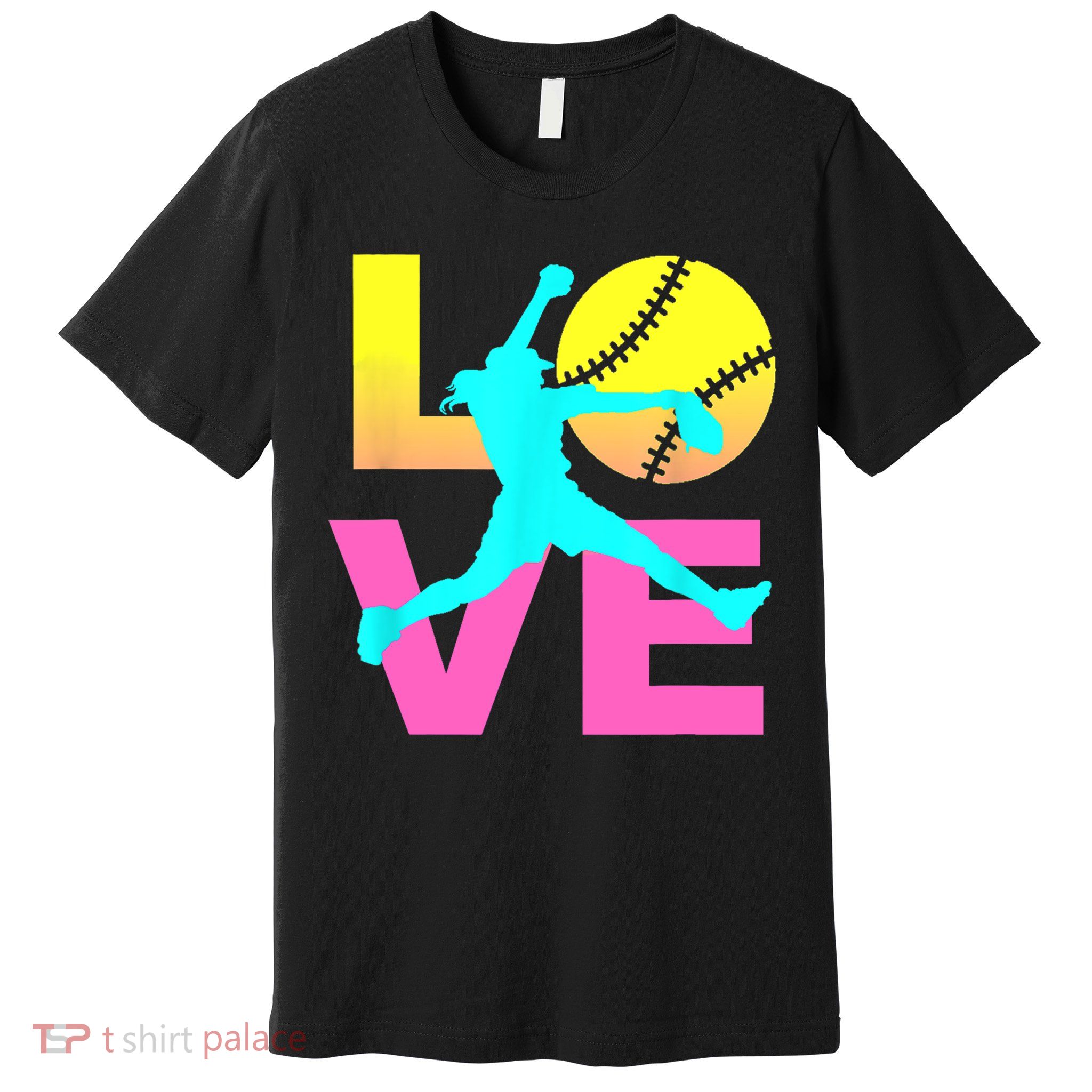 Softball Sport Love Hobby Premium T-Shirt