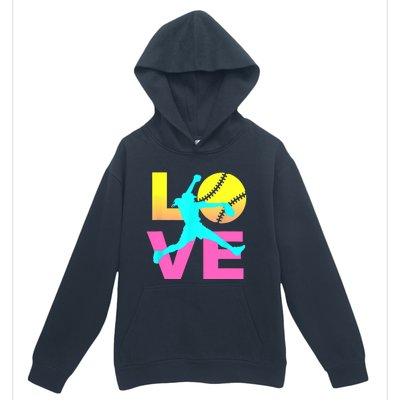 Softball Sport Love Hobby Urban Pullover Hoodie