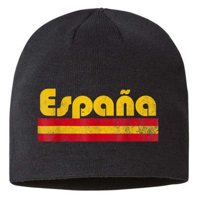 Spain Soccer Fans Jersey Spainish Flag Football Lovers Sustainable Beanie
