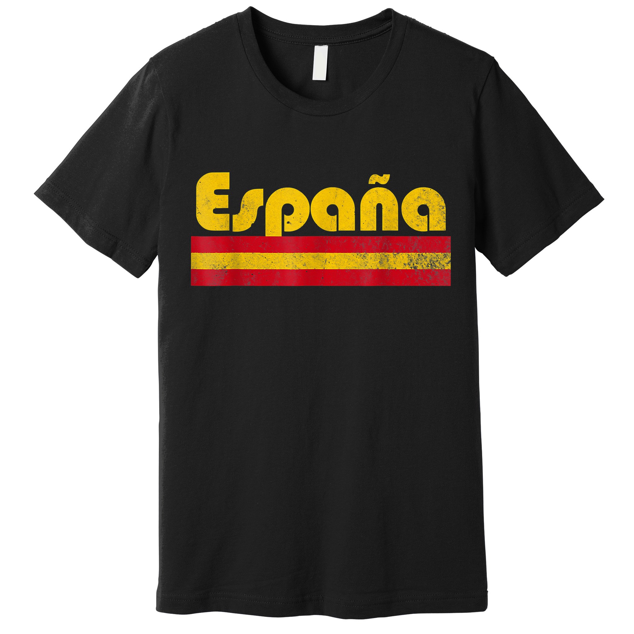 Spain Soccer Fans Jersey Spainish Flag Football Lovers Premium T-Shirt