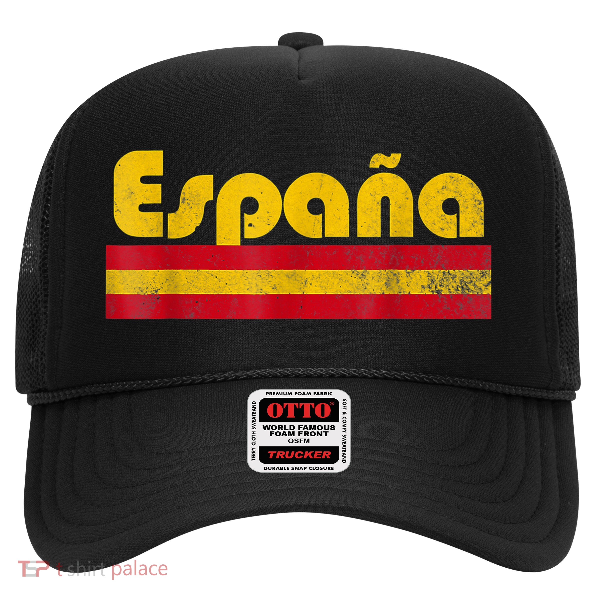 Spain Soccer Fans Jersey Spainish Flag Football Lovers Trucker Hat