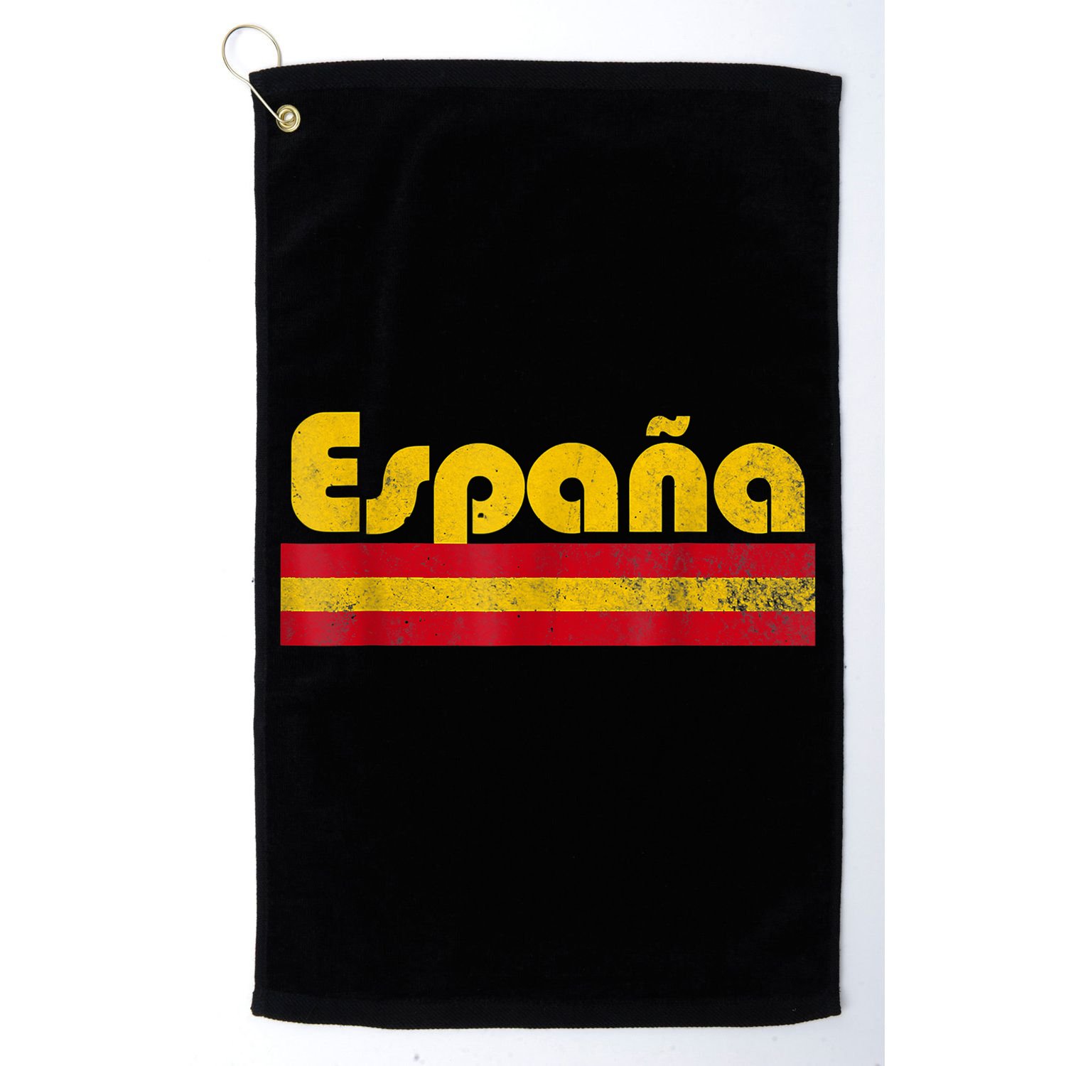 Spain Soccer Fans Jersey Spainish Flag Football Lovers Golf Towel