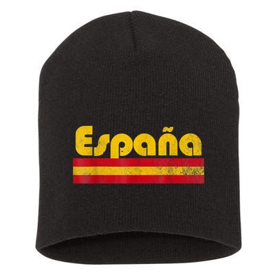Spain Soccer Fans Jersey Spainish Flag Football Lovers Short Acrylic Beanie