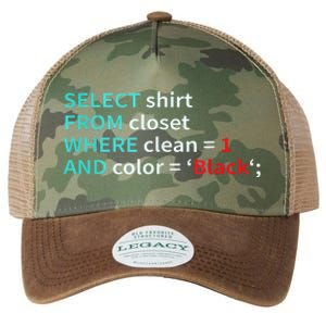 Sql Select From Closet Funny Coder Database Admin Legacy Tie Dye Trucker Hat