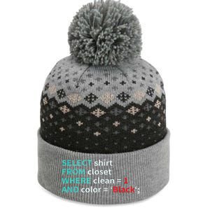 Sql Select From Closet Funny Coder Database Admin The Baniff Cuffed Pom Beanie