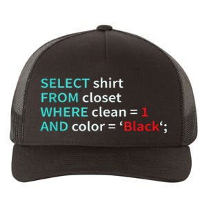 Sql Select From Closet Funny Coder Database Admin Yupoong Adult 5-Panel Trucker Hat