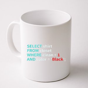 Sql Select From Closet Funny Coder Database Admin Coffee Mug