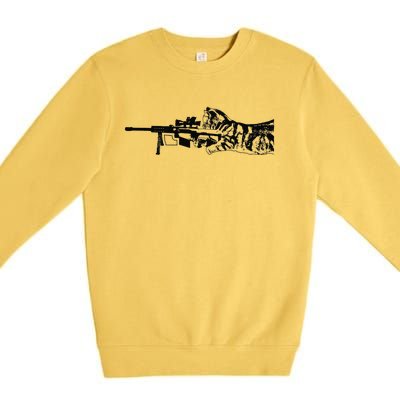 Scout Snipurr Funny Cat Sniper Premium Crewneck Sweatshirt