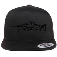 Scout Snipurr Funny Cat Sniper Flat Bill Trucker Hat