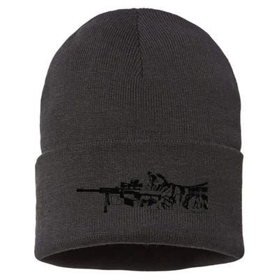 Scout Snipurr Funny Cat Sniper Sustainable Knit Beanie