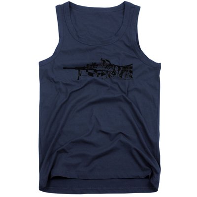 Scout Snipurr Funny Cat Sniper Tank Top