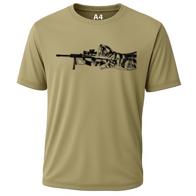 Scout Snipurr Funny Cat Sniper Performance Shirt