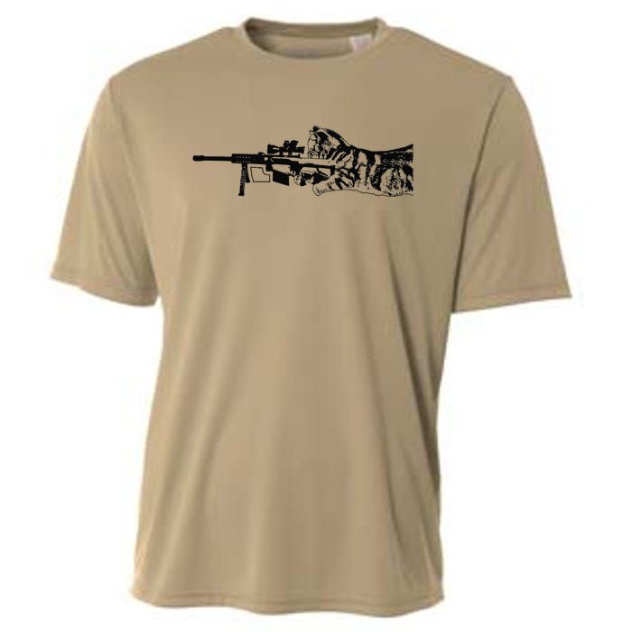 Scout Snipurr Funny Cat Sniper Cooling Performance Crew T-Shirt