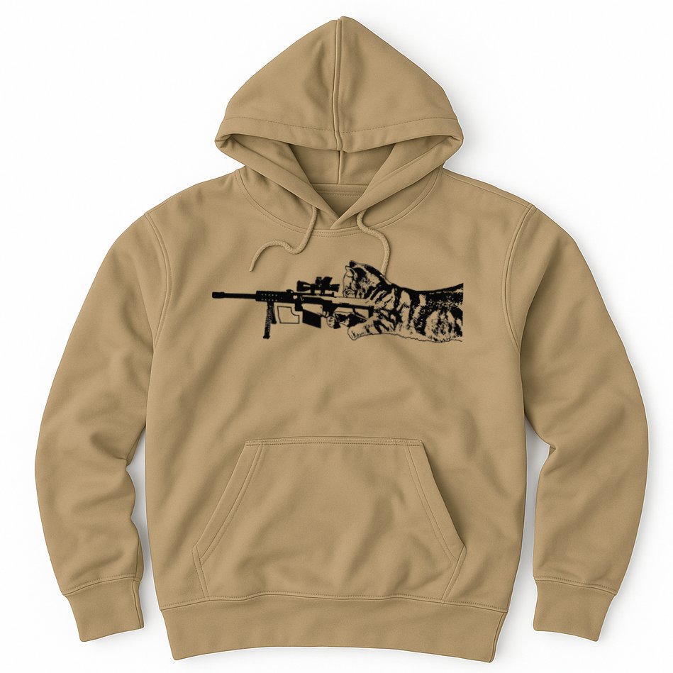 Scout Snipurr Funny Cat Sniper Hoodie