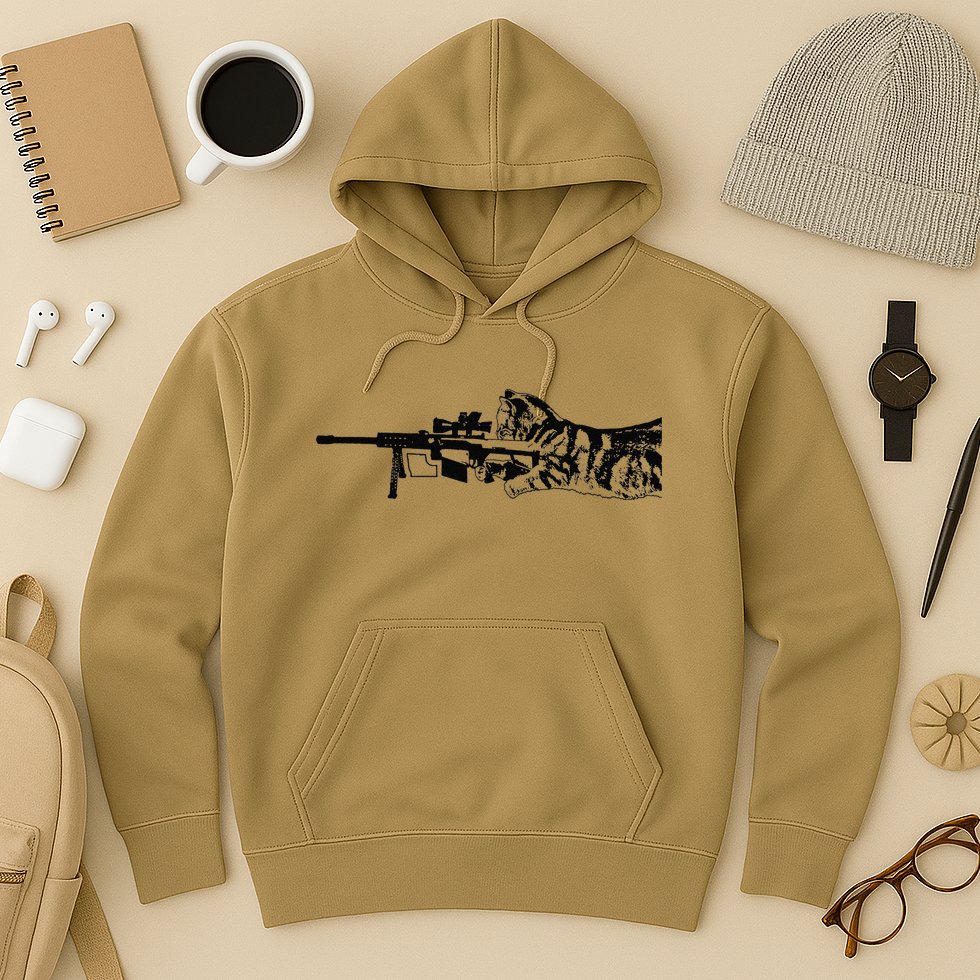 Scout Snipurr Funny Cat Sniper Hoodie