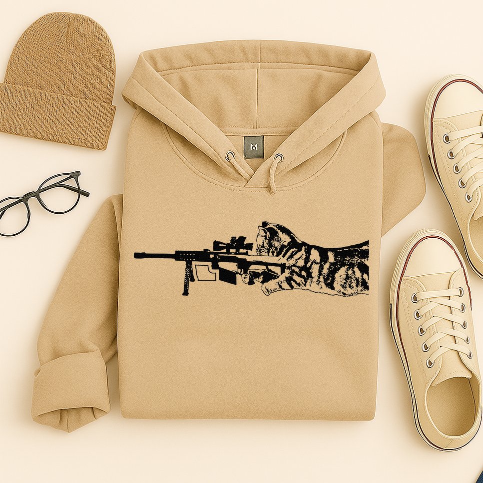 Scout Snipurr Funny Cat Sniper Hoodie