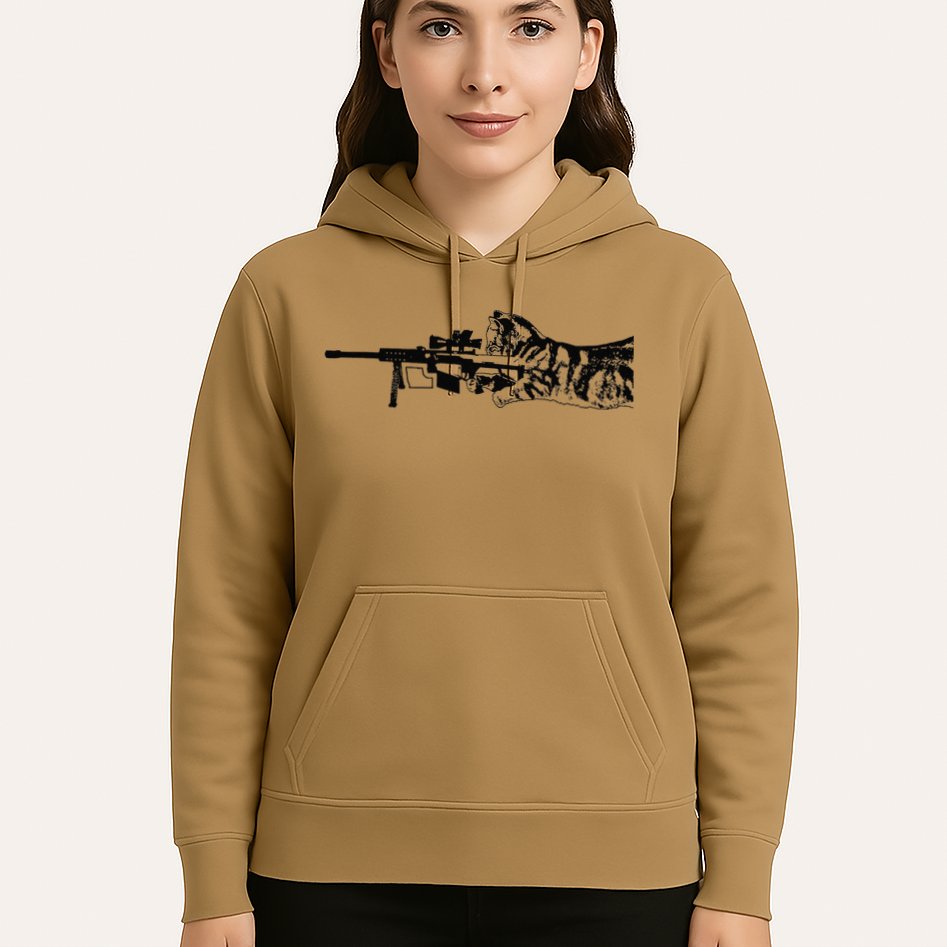 Scout Snipurr Funny Cat Sniper Hoodie