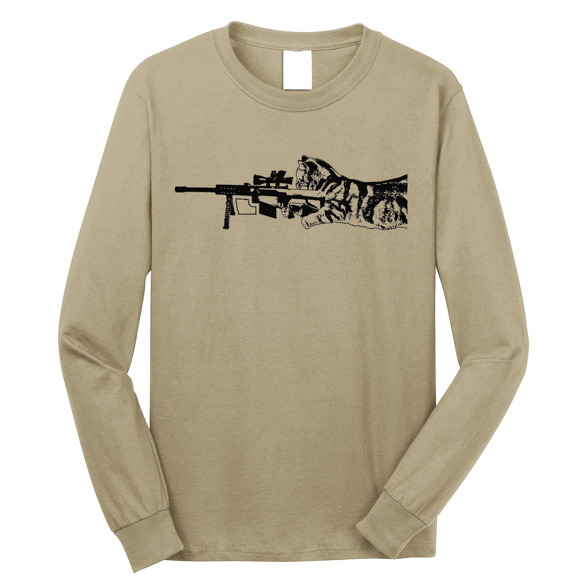 Scout Snipurr Funny Cat Sniper Long Sleeve Shirt