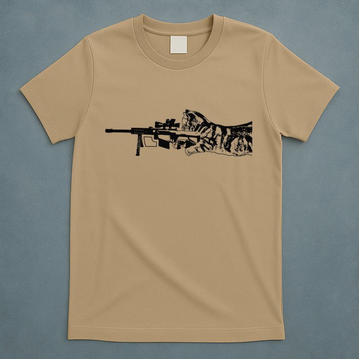 Scout Snipurr Funny Cat Sniper T-Shirt