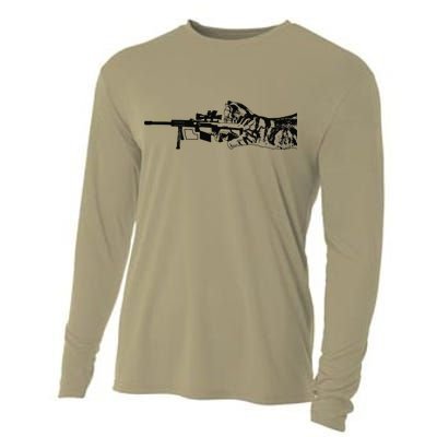 Scout Snipurr Funny Cat Sniper Cooling Performance Long Sleeve Crew
