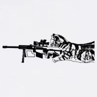 Scout Snipurr Funny Cat Sniper Garment-Dyed Sweatshirt