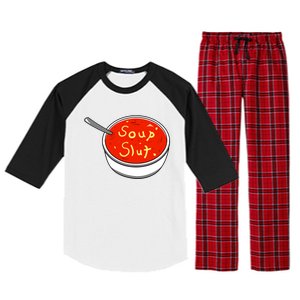 Soup Slut Funny Soup Graphic Saying Raglan Sleeve Pajama Set