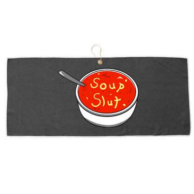 Soup Slut Funny Soup Graphic Saying Large Microfiber Waffle Golf Towel