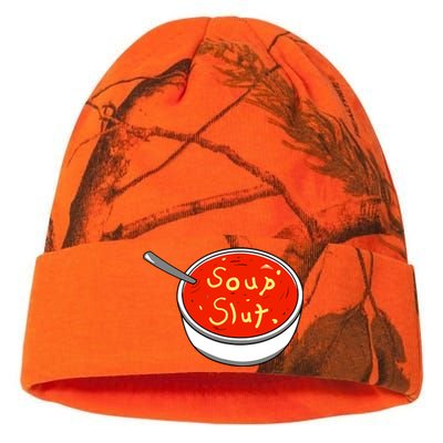 Soup Slut Funny Soup Graphic Saying Kati Licensed 12" Camo Beanie