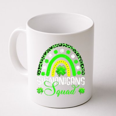 Shenanigans Squad Funny St Patricks Day Costume Rainbow Gift Coffee Mug