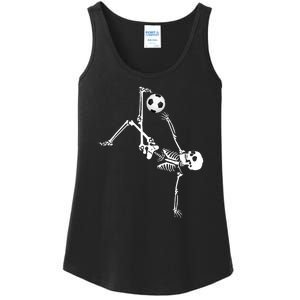 Skeleton Soccer Funny Ladies Essential Tank