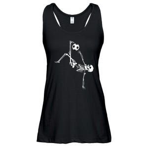 Skeleton Soccer Funny Ladies Essential Flowy Tank