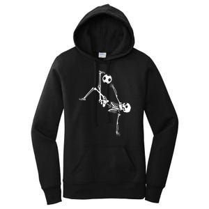 Skeleton Soccer Funny Women's Pullover Hoodie