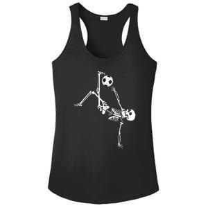 Skeleton Soccer Funny Ladies PosiCharge Competitor Racerback Tank