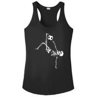 Skeleton Soccer Funny Ladies PosiCharge Competitor Racerback Tank