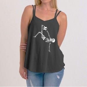 Skeleton Soccer Funny Women's Strappy Tank