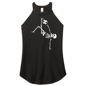 Skeleton Soccer Funny Women's Perfect Tri Rocker Tank