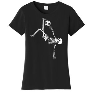 Skeleton Soccer Funny Women's T-Shirt