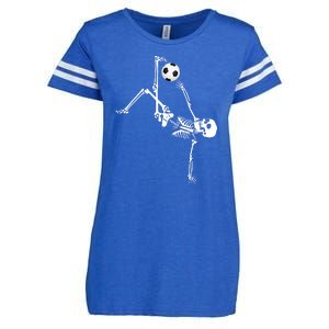 Skeleton Soccer Funny Enza Ladies Jersey Football T-Shirt