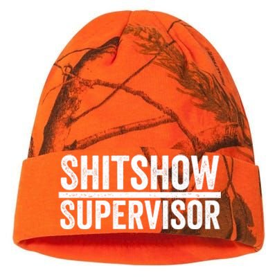 Shitshow Supervisor : Funny Supervisor Of The Shitshow Kati Licensed 12" Camo Beanie