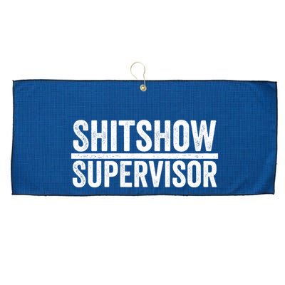 Shitshow Supervisor : Funny Supervisor Of The Shitshow Large Microfiber Waffle Golf Towel