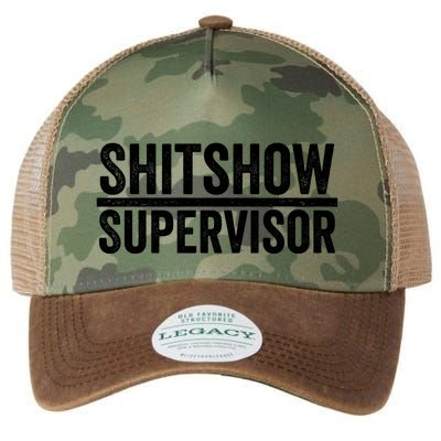 Shitshow Supervisor : Funny Supervisor Of The Shitshow Legacy Tie Dye Trucker Hat