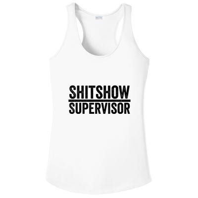 Shitshow Supervisor : Funny Supervisor Of The Shitshow Ladies PosiCharge Competitor Racerback Tank