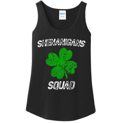 Shenanigans Squad Funny st patrick green saint irish  Ladies Essential Tank