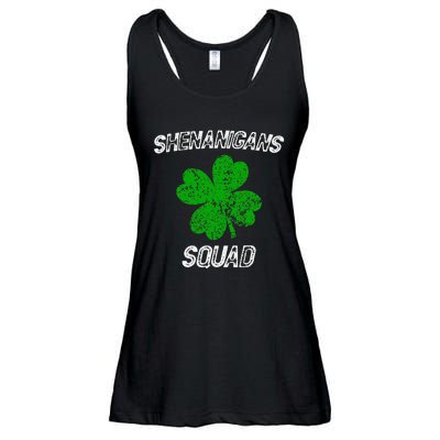 Shenanigans Squad Funny st patrick green saint irish  Ladies Essential Flowy Tank